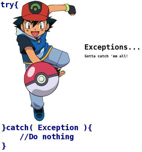 PHP catch exceptions