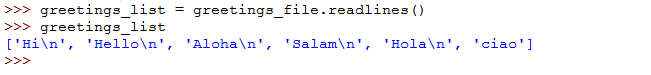 To read the entire file and store it in a list of strings 