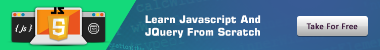 Learn Javascript And JQuery From Scratch