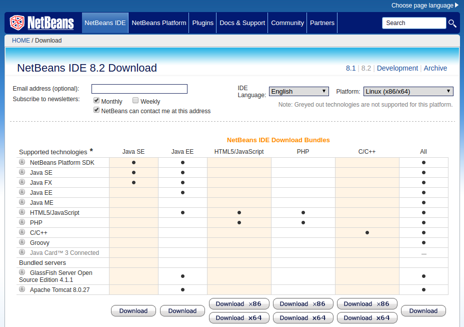 download-netbeans