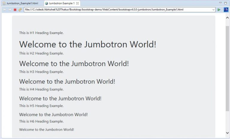 Learn What Is The Jumbotron Class In Bootstrap 4