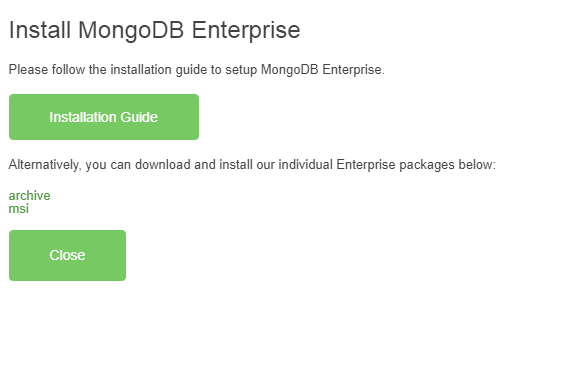 Install MongoDB Enterprise