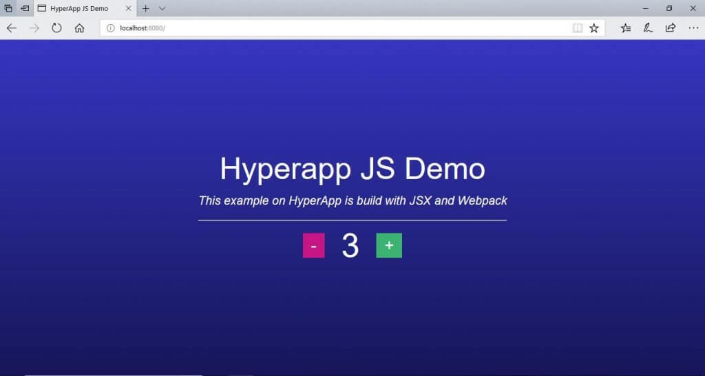 Hyperapp JS Demo