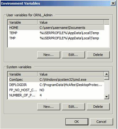 Environment Variable