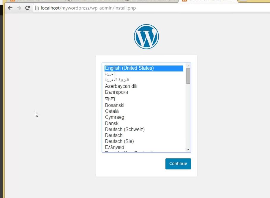 Install WordPress