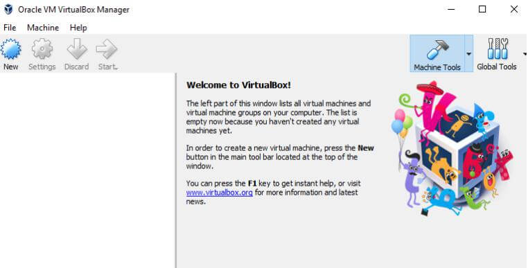Oracle VM Virtualbox Manager