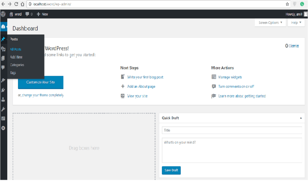 Wordpress menu