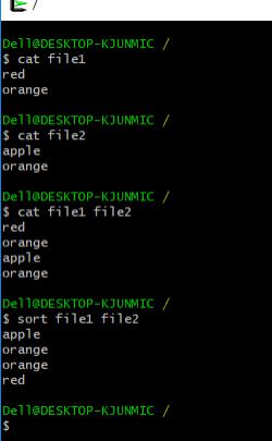 Какой номер дескриптора получит файл file2 в таком случае cat file1 sort file2