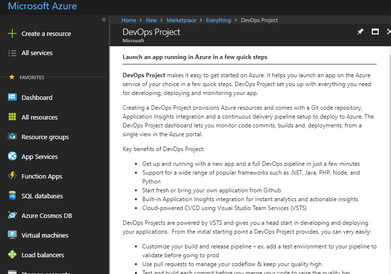 Azure DevOps Project