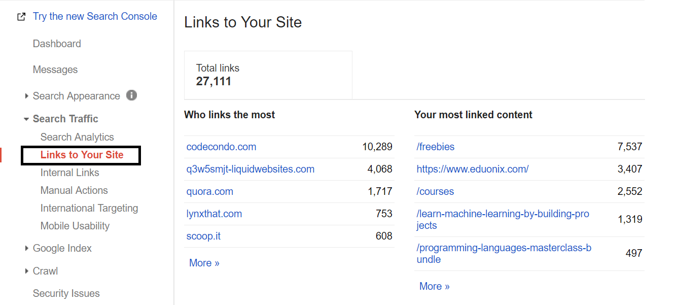 backlinks to your site