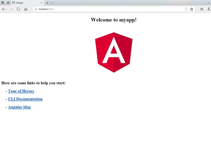 angular web app