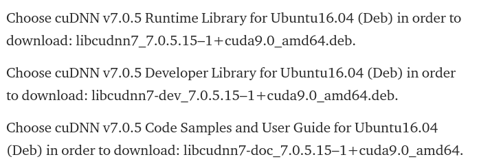 download cuDNN Packages