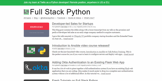 Full Stack Python