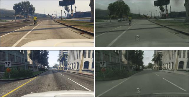 Figure 11. Translating GTA Landscapes to realistic ones!