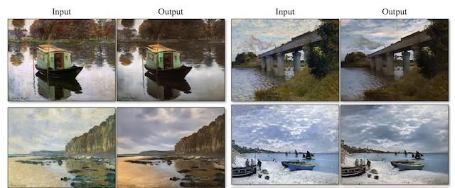 Figure 5. EFigure 5. Example of Translation from Paintings to Photographs With CycleGAN. Taken from Unpaired Image-to-Image Translation using Cycle-Consistent Adversarial Networks, 2017xample of Translation from Paintings to Photographs With CycleGAN. Taken from Unpaired Image-to-Image Translation using Cycle-Consistent Adversarial Networks, 201