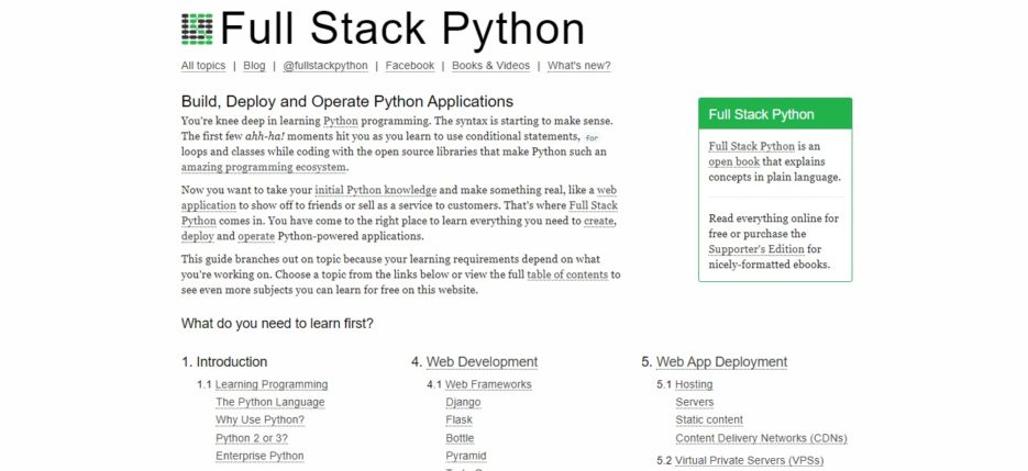 Full Stack Python