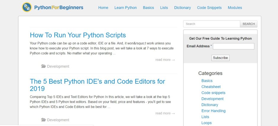 Python For Beginners