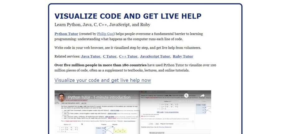 Python tutor