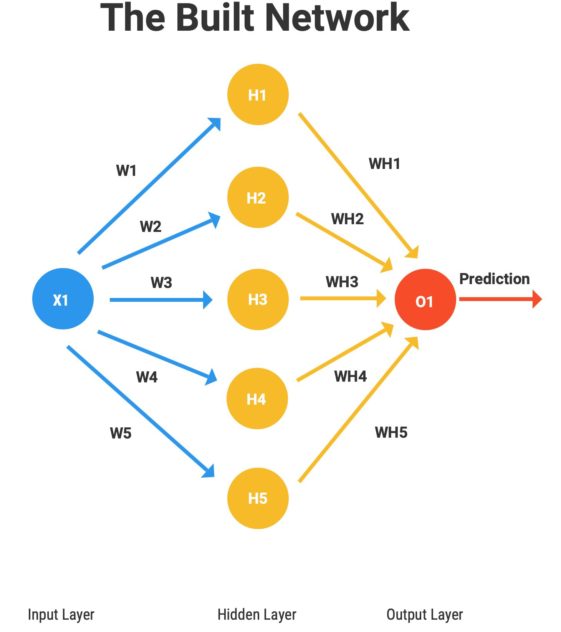 Figure 8. There it is! Our first Neural Network in PyTorch!