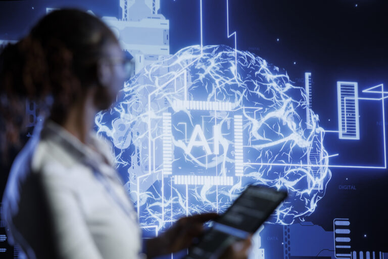 Computer scientist updating AI systems