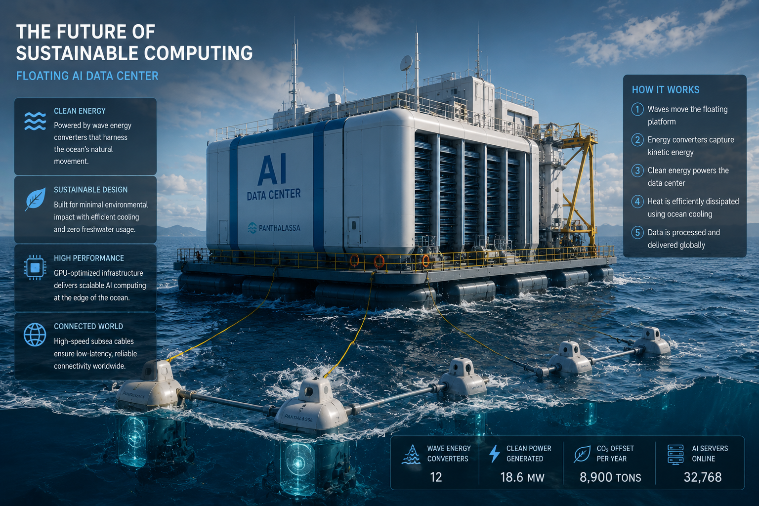 Floating AI Data Centers Powered by Ocean Energy